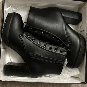 Lace up booties